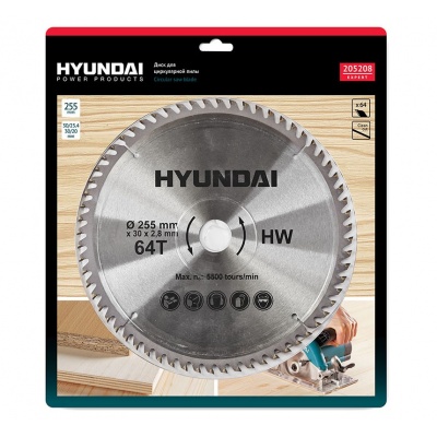Диск по ламинату Hyundai D 255 мм 205208